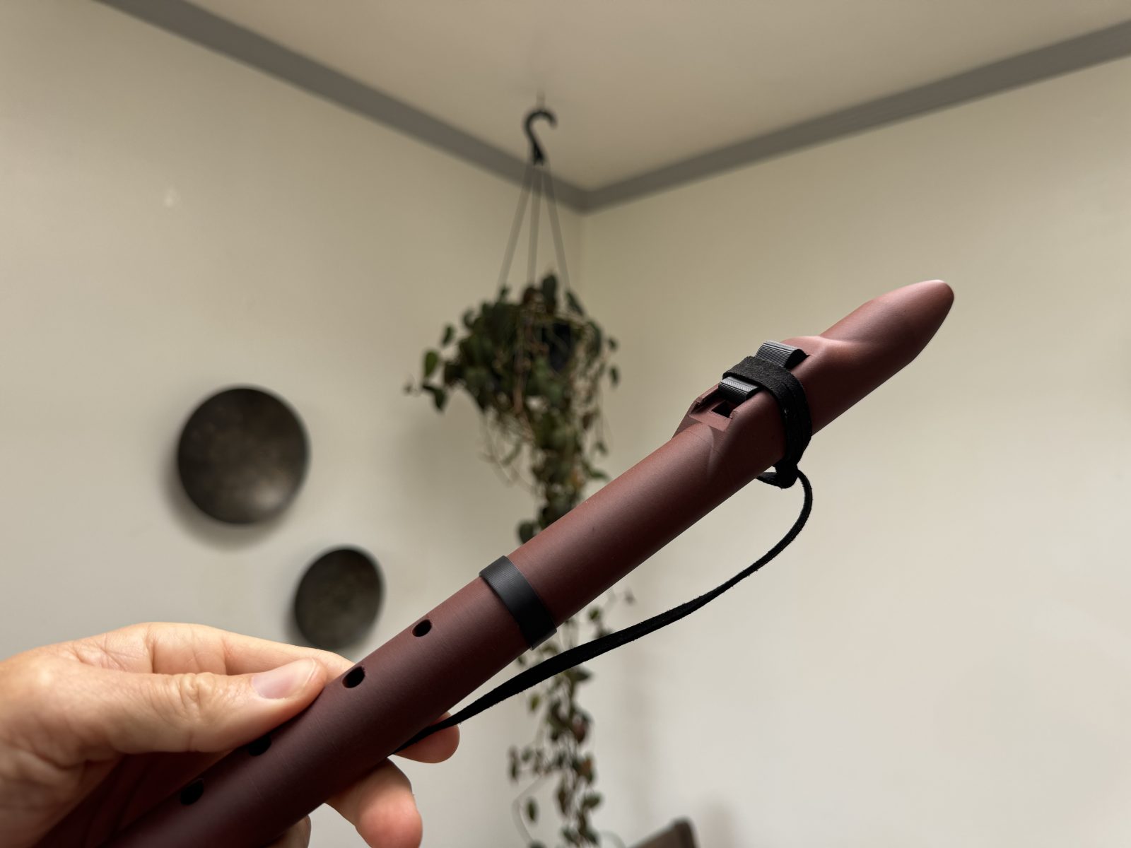 Angled view of the A 432 Hz flute